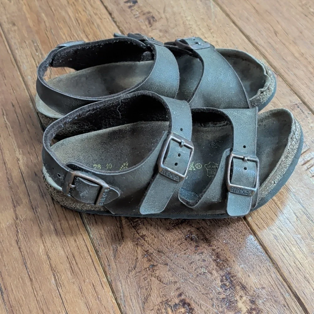 Birkenstock Milano Kids Dark Brown Sandals